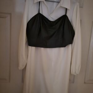 Chic Black and White Maxi Skirt